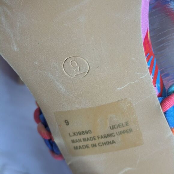 Cape Robbin ladies colorful ankle tie high heels size 9 colorful cute - Picture 9 of 9